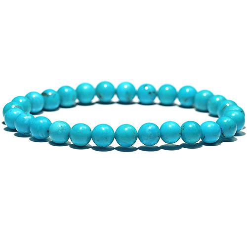 〔K1861-1〕約6.8mm メキシコ産ナコザリターコイズターコイズ ブレスレット Nacozari turquoise
