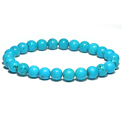 〔K1861-14〕約7.3mm メキシコ産ナコザリターコイズターコイズ ブレスレット Nacozari turquoise