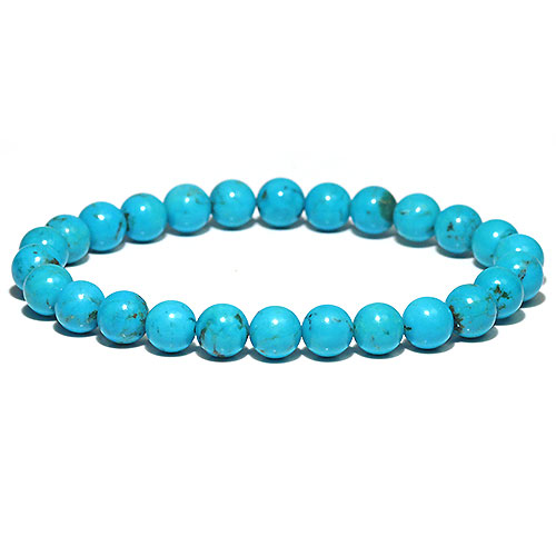 〔K1861-15〕約7.3mm メキシコ産ナコザリターコイズターコイズ ブレスレット Nacozari turquoise