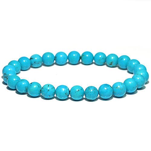 〔K1861-16〕約7.3mm メキシコ産ナコザリターコイズターコイズ ブレスレット Nacozari turquoise