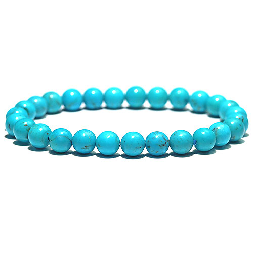 〔K1861-4〕約6.8mm メキシコ産ナコザリターコイズターコイズ ブレスレット Nacozari turquoise