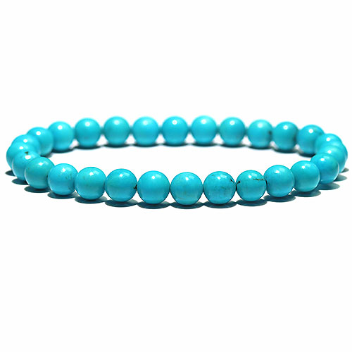 〔K1861-5〕約6.8mm メキシコ産ナコザリターコイズターコイズ ブレスレット Nacozari turquoise