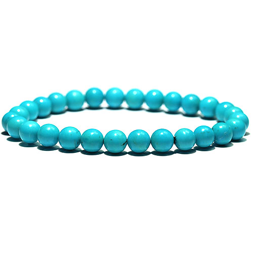 〔K1861-6〕約6.8mm メキシコ産ナコザリターコイズターコイズ ブレスレット Nacozari turquoise