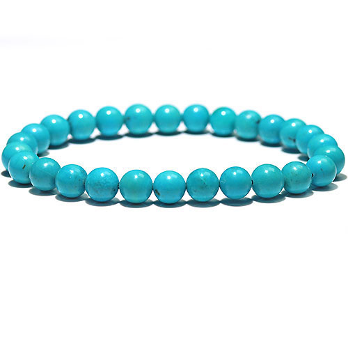 〔K1861-8〕約7mm メキシコ産ナコザリターコイズターコイズ ブレスレット Nacozari turquoise