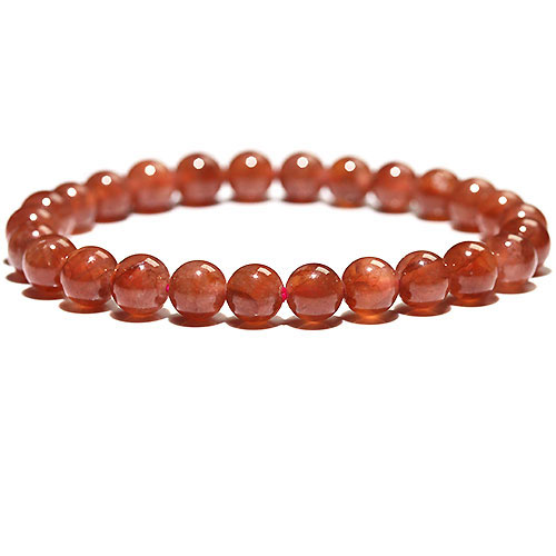 〔K1862-1〕約7mm 高品質 ペルー産 インカローズ ブレスレット Incarose(Rhodochrosite) 菱マンガン鉱