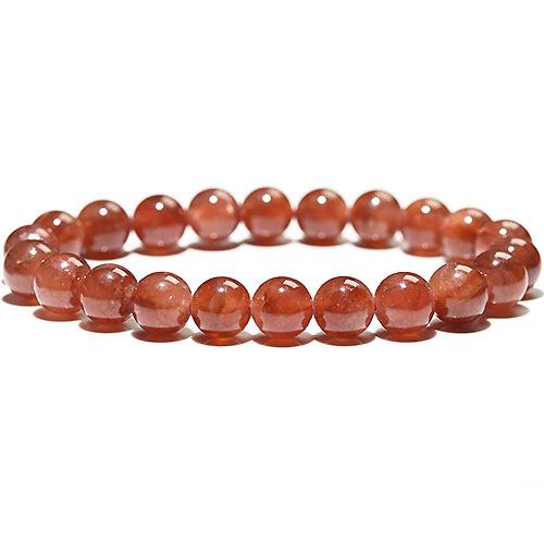 〔K1862-2〕約8mm 高品質 ペルー産 インカローズ ブレスレット Incarose(Rhodochrosite) 菱マンガン鉱