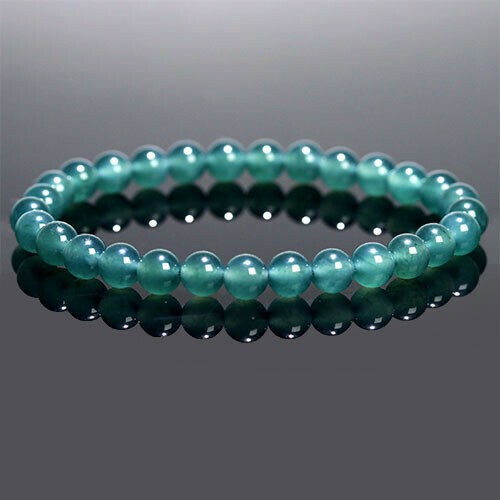 〔K1968-5m〕高品質 透明感 約5mm jadeite グァテマラ翡翠 硬玉 ブレスレット 天然ひすい ジェダイト