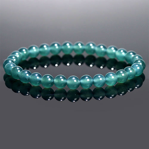 〔K1968-6m〕高品質 透明感 約6mm jadeite グァテマラ翡翠 硬玉 ブレスレット 天然ひすい ジェダイト