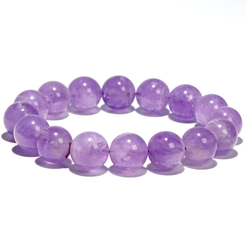 〔K1975-1〕約12mm ラベンダーアメジスト ブレスレット Lavender Amethyst