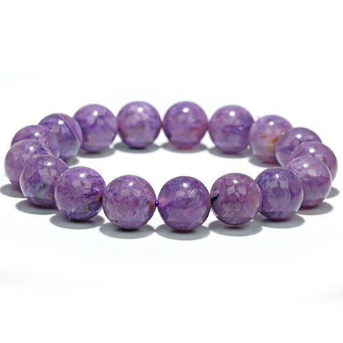 〔K2006-5〕約12mm チャロアイト ブレスレット Charoite チャロ石【FOREST 天然石 パワーストーン】