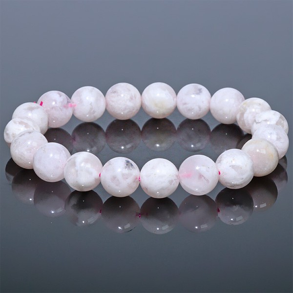 〔K2054-10m〕10mmセリサイトインローズクォーツ ブレスレット「美の女神」【ランダム発送】