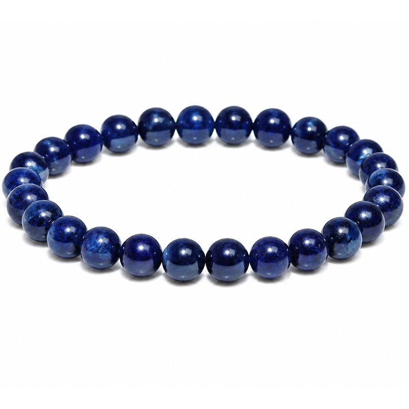 〔K2249-4〕約7.2mm 神秘的な藍色 高品質リヒテライト《Richterite／リヒター閃石》天然石ブレスレット 南アフリカ