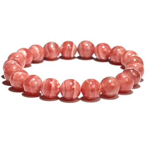 〔K2263-14〕9mm インカローズ ロードクロサイト ブレスレット Rhodochrosite 菱マンガン鉱