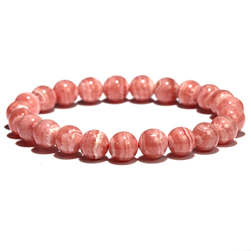 〔K2263-15〕8mm インカローズ ロードクロサイト ブレスレット Rhodochrosite 菱マンガン鉱