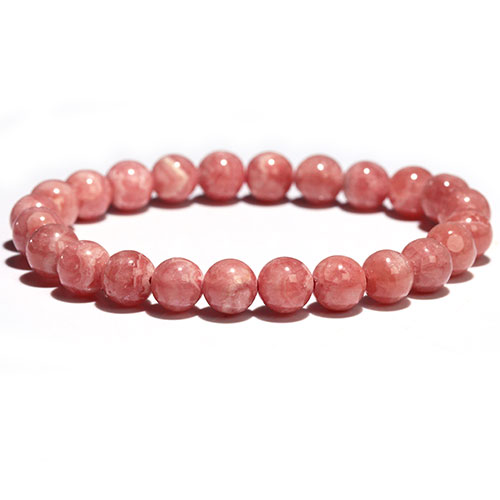 〔K2263-16〕8mm インカローズ ロードクロサイト ブレスレット Rhodochrosite 菱マンガン鉱