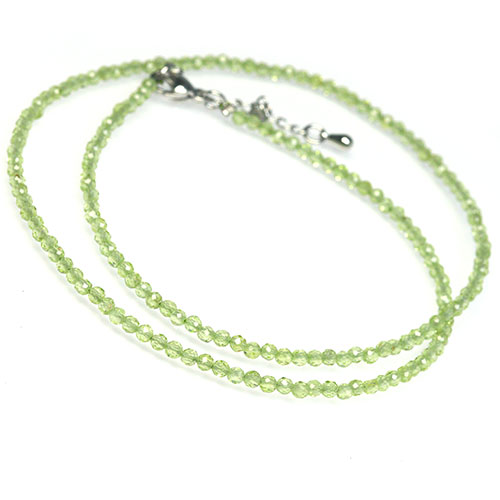 〔N105〕お買い得 ペリドットカット Peridot ネックレス【FOREST 天然石 パワーストーン】