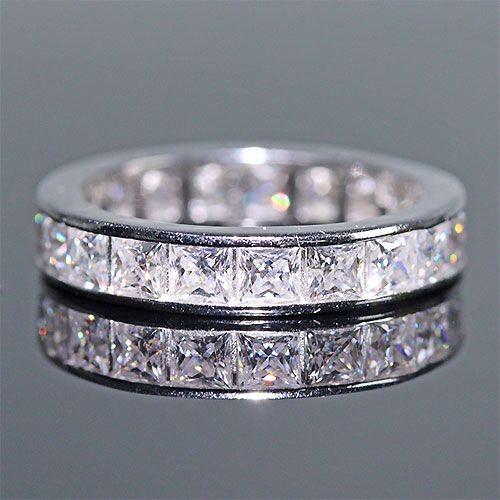 〔R411〕13号 モアサナイト sv925 フルエタニティリング 指輪 moissanite