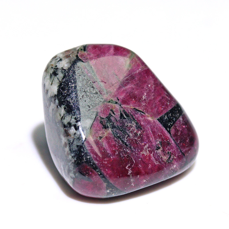 〔Z154-12〕希少 ロシア産 蛍光 ユーディアライト AAA タンブル Eudialyte