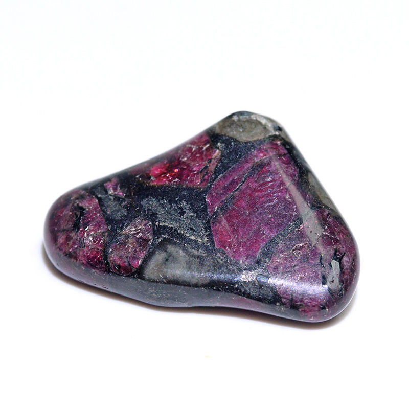 〔Z154-18〕希少 ロシア産 蛍光 ユーディアライト AAA タンブル Eudialyte