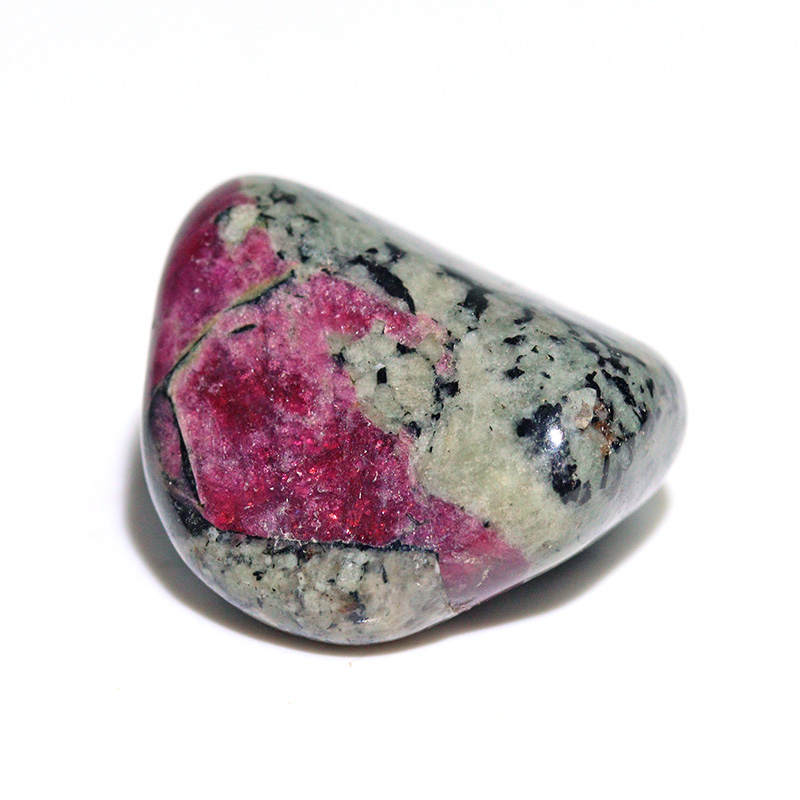 〔Z154-2〕希少 ロシア産 蛍光 ユーディアライト AAA タンブル Eudialyte