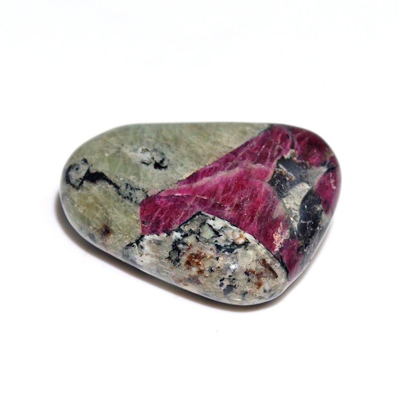 〔Z154-22〕希少 ロシア産 蛍光 ユーディアライト AAA タンブル Eudialyte