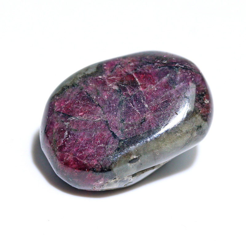 〔Z154-6〕希少 ロシア産 蛍光 ユーディアライト AAA タンブル Eudialyte