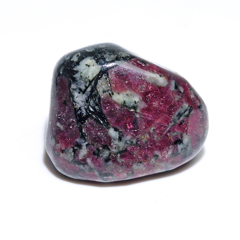 〔Z154-7〕希少 ロシア産 蛍光 ユーディアライト AAA タンブル Eudialyte