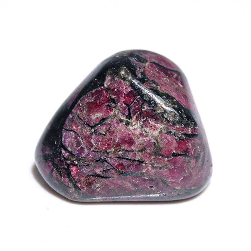 〔Z154-8〕希少 ロシア産 蛍光 ユーディアライト AAA タンブル Eudialyte