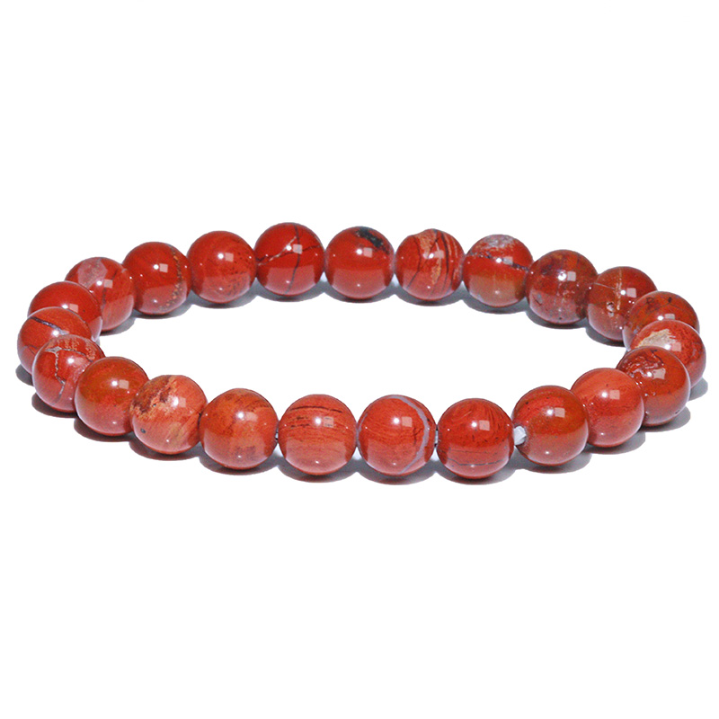 〔nm40-8m〕【日本銘石／新潟県産】佐渡赤玉石 8mm 自感情を整えやさしい流れへ戻す石【ランダム発送】