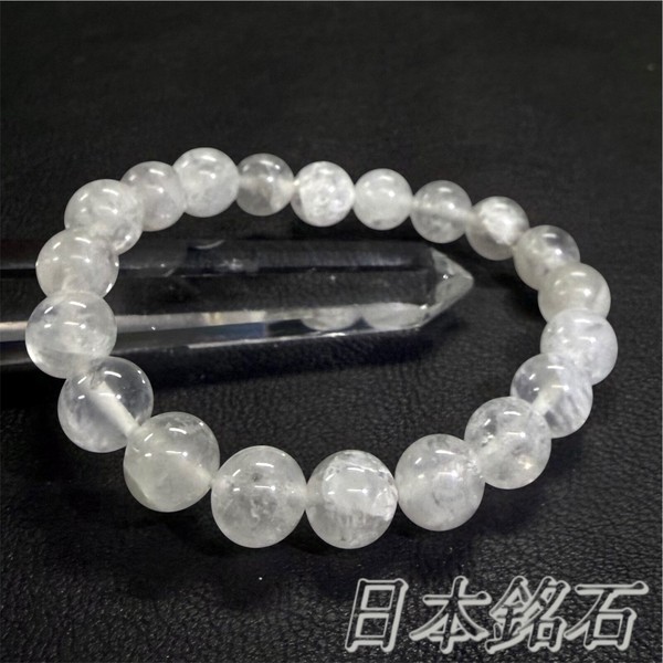 〔nm43-10mAAA〕【日本銘石／静岡県産 】AAA 静岡水晶 10mm ブレスレット 水晶の純粋な輝き【ランダム発送】