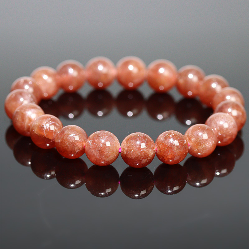 〔K2201-11m〕11mmペルー産 インカローズ ブレスレット Incarose(Rhodochrosite) 菱マンガン鉱【ランダム発送】