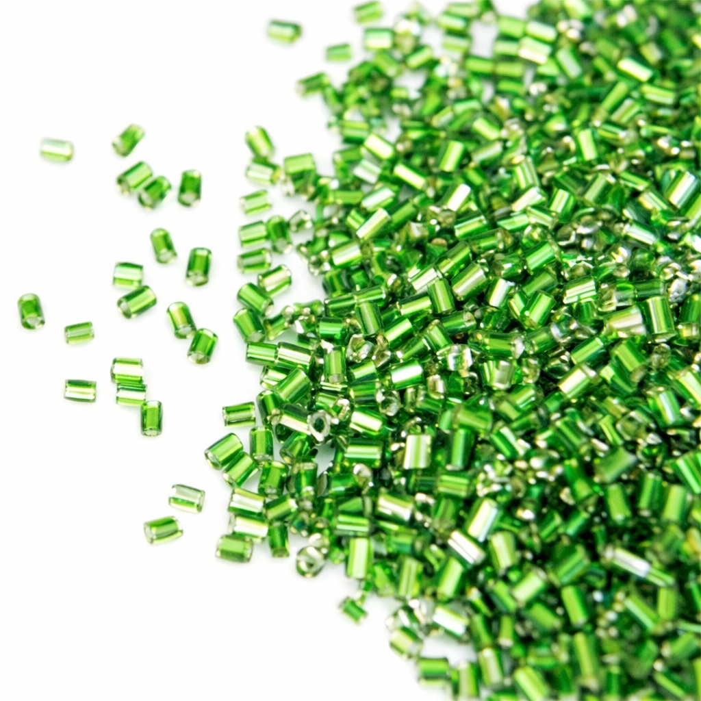 チェコシードビーズ2.5mm(丸穴)10g 【カラー】グリーン 〔G2-46-Green〕