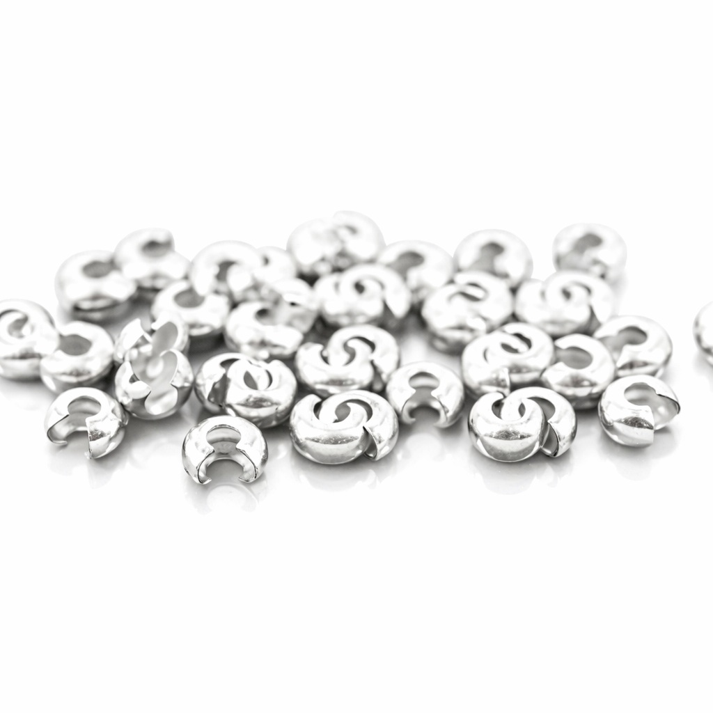 C形魔法のパーツ 20個　シルバーカラー約5mm 〔G3-165-20pSilver〕