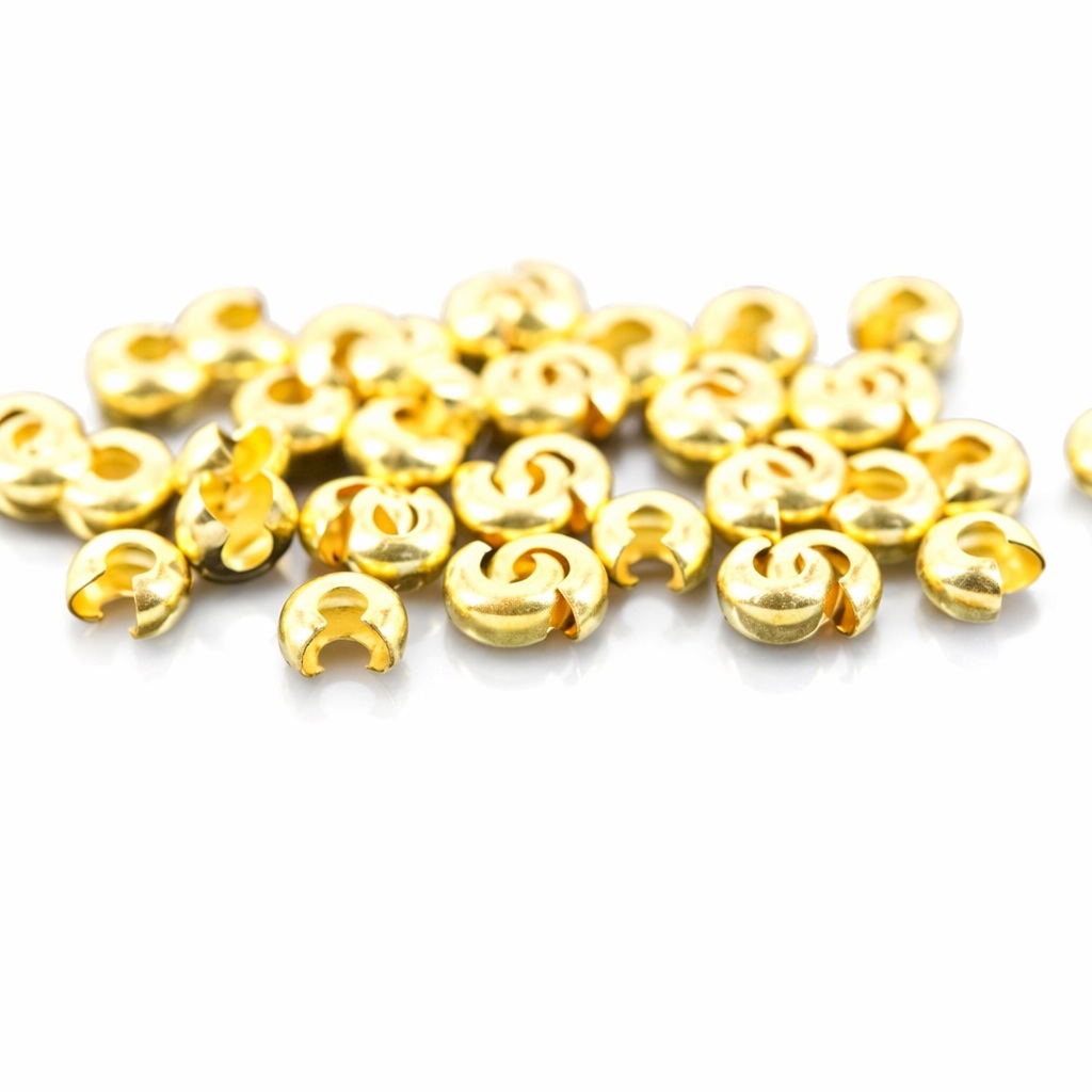 C形魔法のパーツ 20個　ゴールドカラー約5mm 〔G3-165-20pGold〕