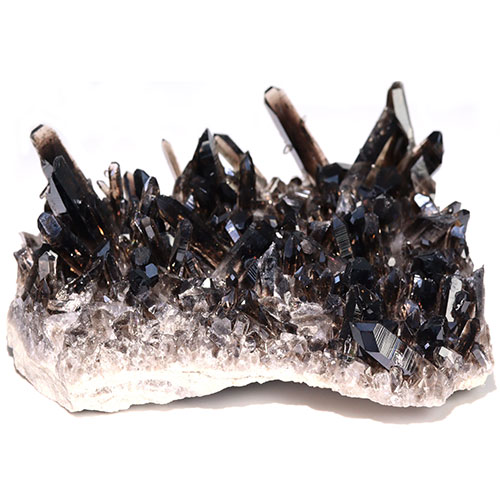 〔D30-544〕極上品 アーカンソー産 Extra スモーキークォーツ 黒水晶 クラスター【FOREST 天然石 パワーストーン】【メール便不可】