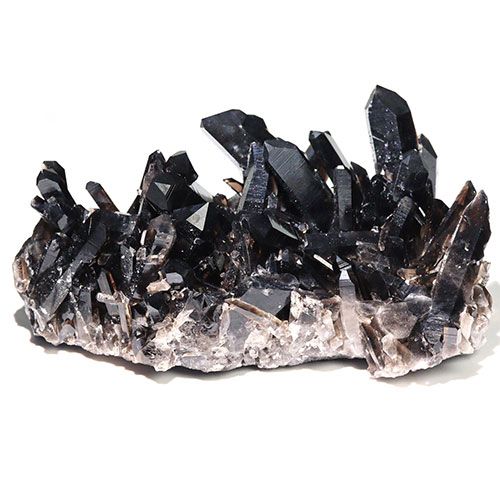 〔D30-545〕極上品 アーカンソー産 Extra スモーキークォーツ 黒水晶 クラスター【FOREST 天然石 パワーストーン】【メール便不可】