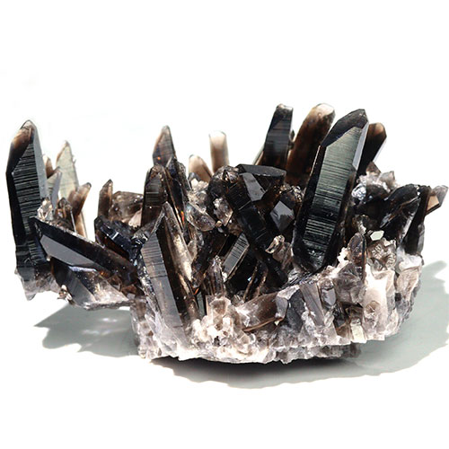 〔D30-549〕極上品 アーカンソー産 Extra スモーキークォーツ 黒水晶 クラスター【FOREST 天然石 パワーストーン】【メール便不可】