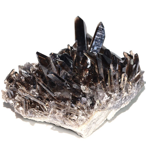〔D30-552〕極上品 アーカンソー産 Extra スモーキークォーツ 黒水晶 クラスター【FOREST 天然石 パワーストーン】【メール便不可】