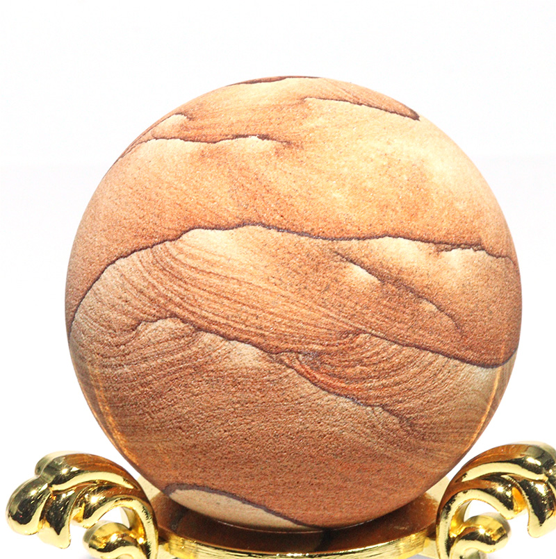 〔D458-1〕約5cm ナバホストーン スフィア サンドストーン Navajo stone【アメリカ・アリゾナ州産】【メール便不可】