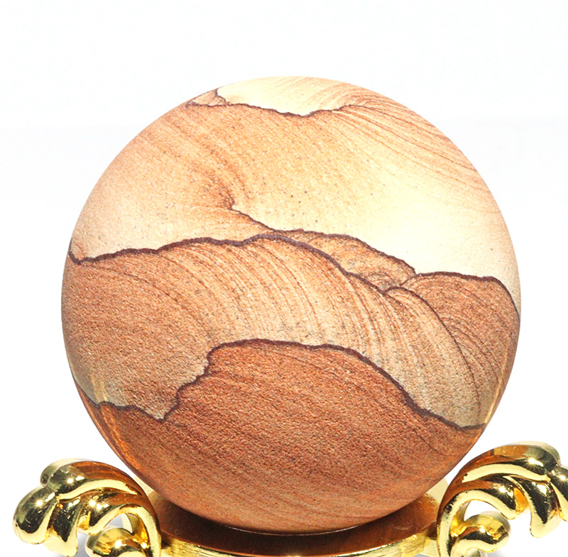 〔D458-2〕約5cm ナバホストーン スフィア サンドストーン Navajo stone【アメリカ・アリゾナ州産】【メール便不可】