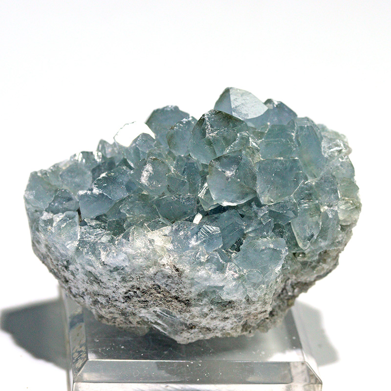 〔D470-13〕マダガスカル産 セレスタイト クラスター Celestite 天青石 セレスティン 浄化 置物【メール便不可】