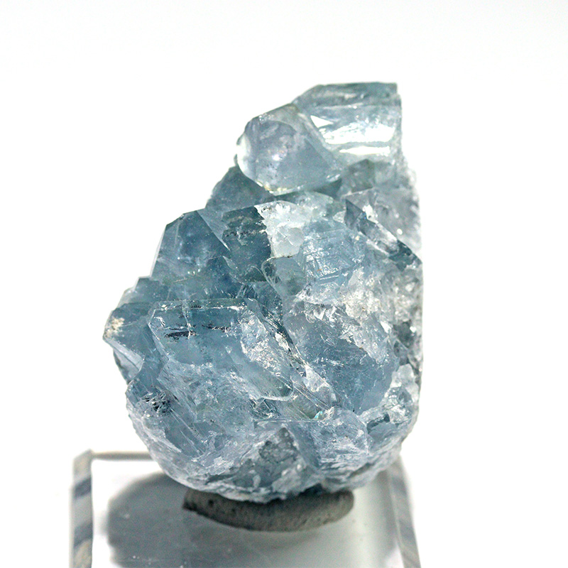 〔D470-18〕マダガスカル産 セレスタイト クラスター Celestite 天青石 セレスティン 浄化 置物【メール便不可】