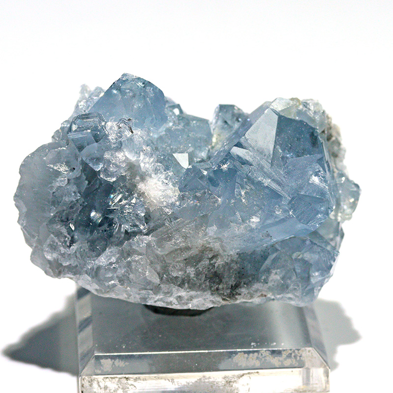 〔D470-8〕マダガスカル産 セレスタイト クラスター Celestite 天青石 セレスティン 浄化 置物【メール便不可】