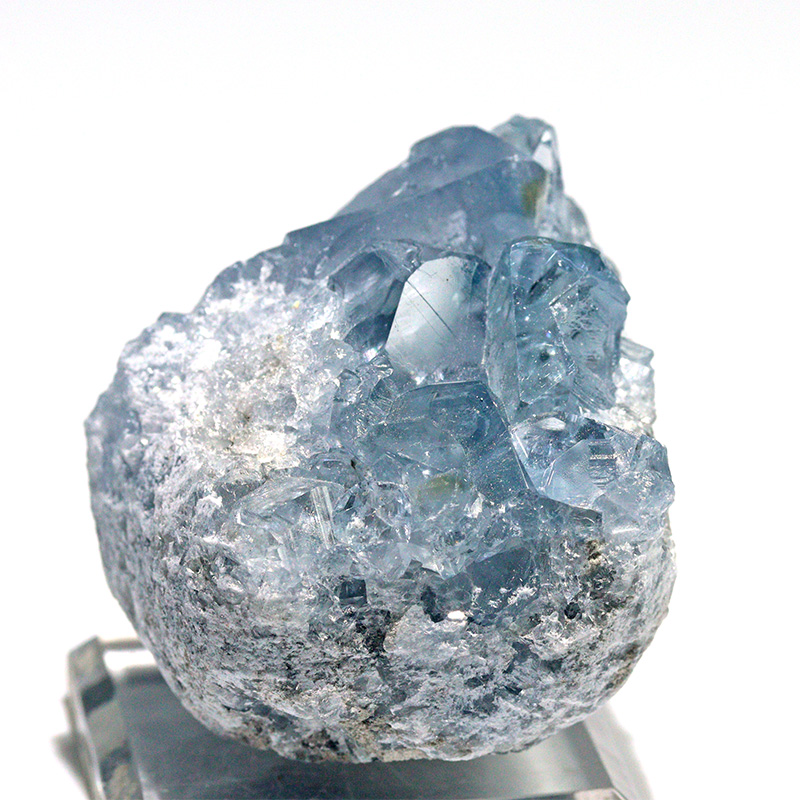 〔D470-9〕マダガスカル産 セレスタイト クラスター Celestite 天青石 セレスティン 浄化 置物【メール便不可】