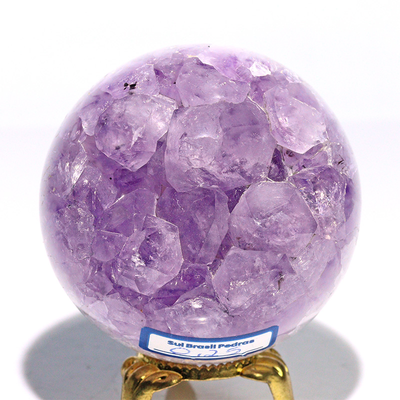 〔D476-1〕約57mm 笑口 アメジスト原石 丸玉 ブラジル リオグランデドスル アメティスタドスル産【メール便不可】【メール便不可】