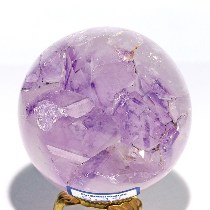 〔D476-2〕約59mm 笑口 アメジスト原石 丸玉 ブラジル リオグランデドスル アメティスタドスル産【メール便不可】