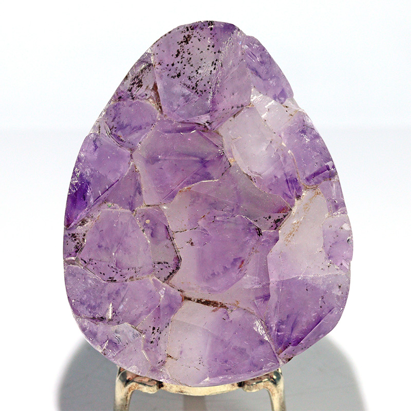 〔D476-7〕卵形 アメジスト原石 ブラジル リオグランデドスル アメティスタドスル産【メール便不可】