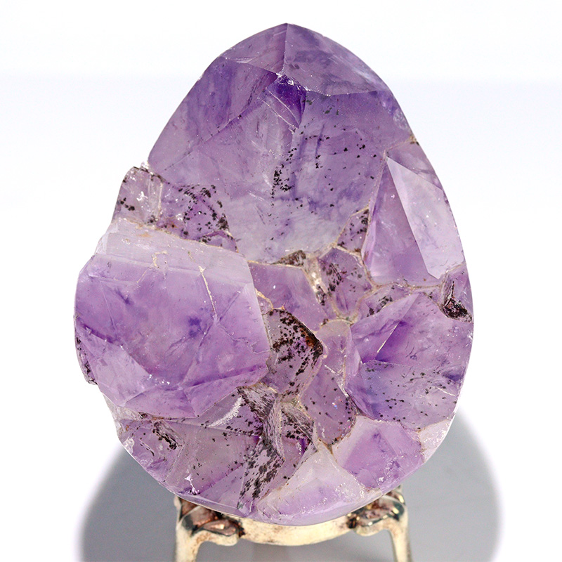 〔D476-8〕卵形 アメジスト原石 ブラジル リオグランデドスル アメティスタドスル産【メール便不可】