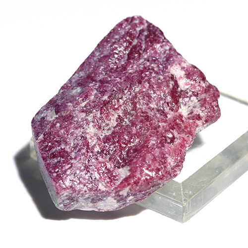 〔D485-1〕マダガスカル産 ルビー スライス Ruby 紅玉 原石 結晶
