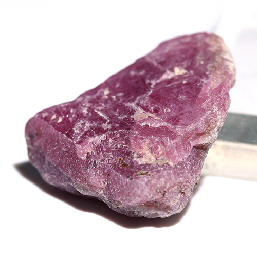 〔D485-12〕マダガスカル産 ルビー スライス Ruby 紅玉 原石 結晶